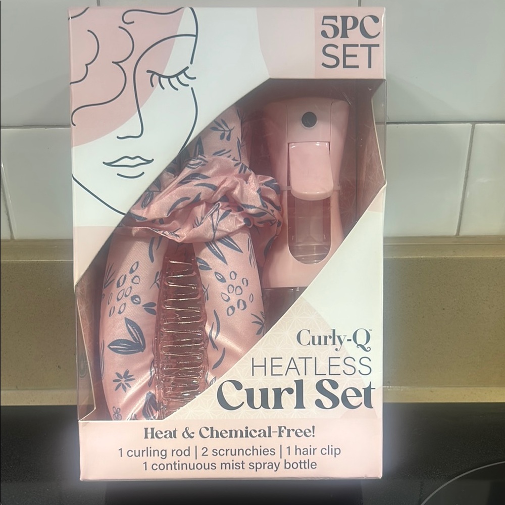 Pink Heatless Curl Set